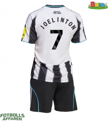 Newcastle United Joelinton #7 Hemmaställ Barn 2025-26 Kortärmad (+ Korta byxor)